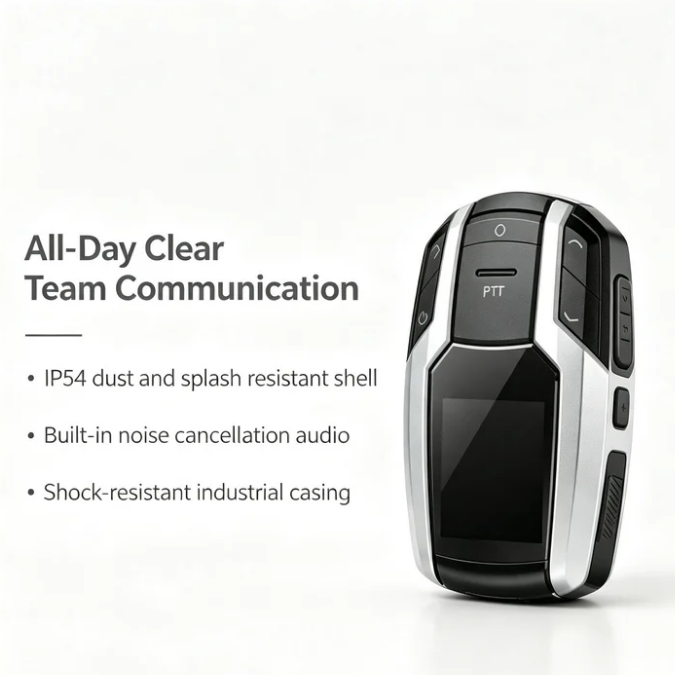 Savannel BK Mini 4G PoC Walkie Talkie | Ultra-Compact LTE Two-Way Radio | 5000KM Global Range | AES256 Encrypted