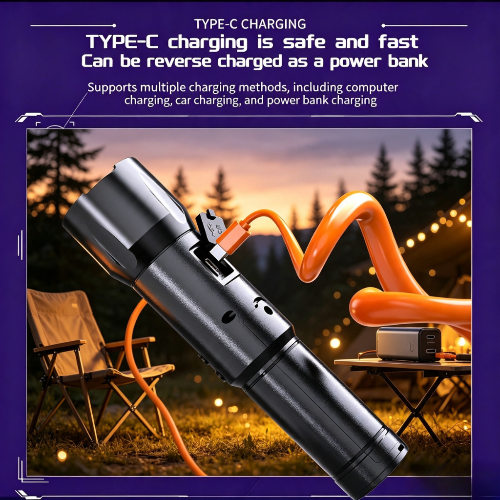 Savannel S800 Flashlight Style Multi-Function 4G LTE Walkie Talkie | 3-Way Adjustable LED | 6800mAh | 5000KM Global Range