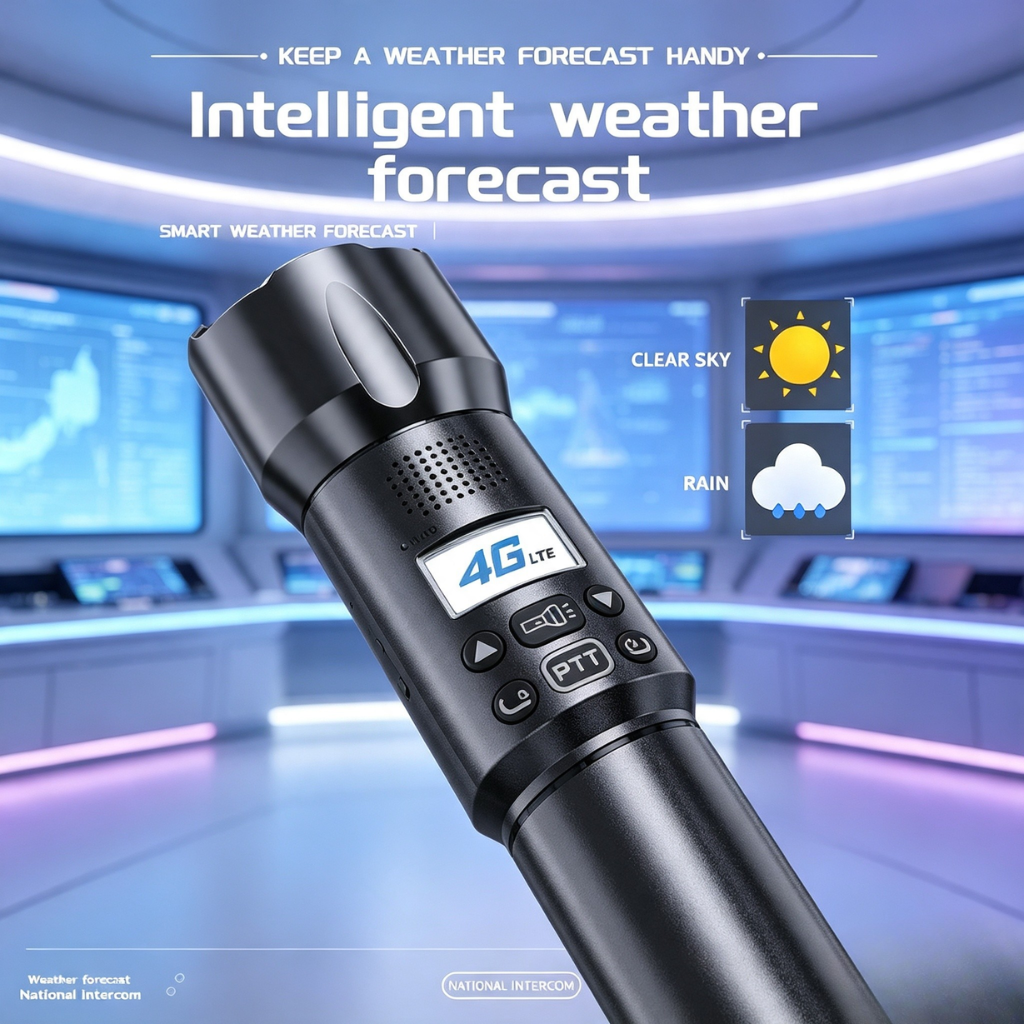Savannel S800 Flashlight Style Multi-Function 4G LTE Walkie Talkie | 3-Way Adjustable LED | 6800mAh | 5000KM Global Range