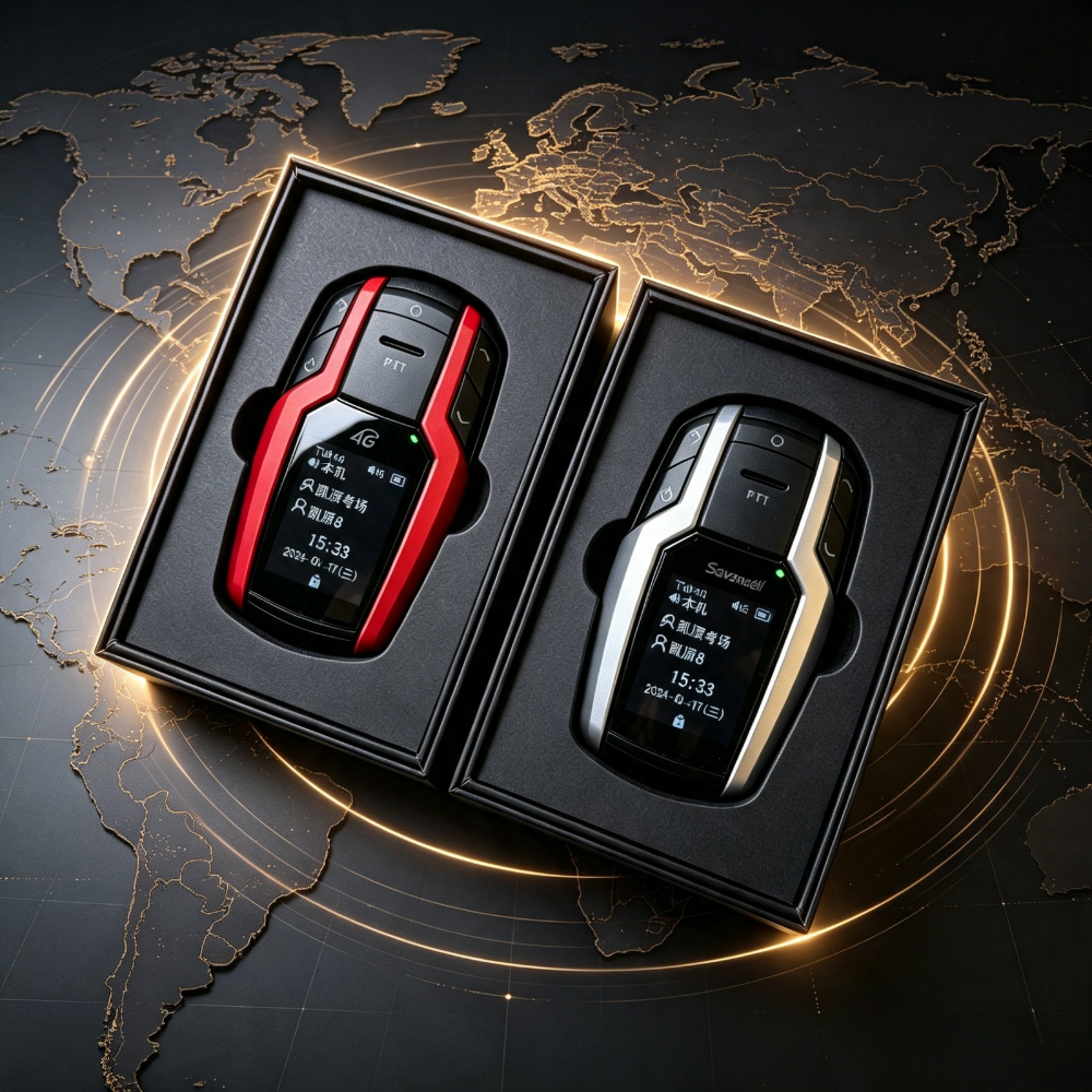 Savannel BK Mini 4G PoC Walkie Talkie | Ultra-Compact LTE Two-Way Radio | 5000KM Global Range | AES256 Encrypted